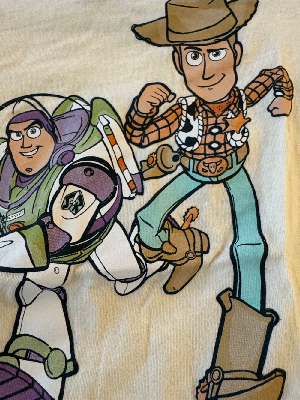 Disney Toy Story Buzz Lightyear & Woody Graphic Tee - Light Yellow - Picture 3 of 3